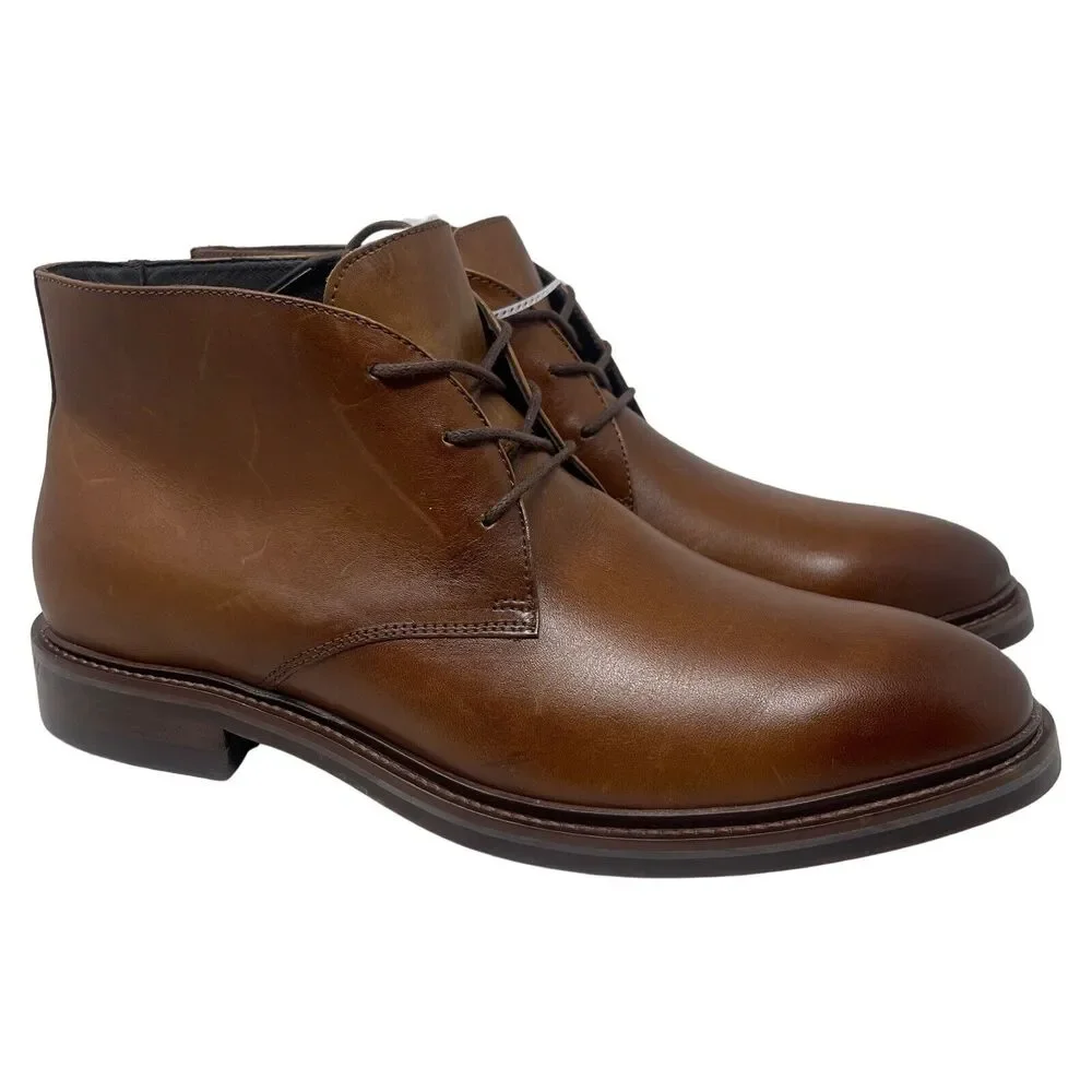Flag Ltd Chelsea Chukka Boots Mens Size 11.5 Brown Leather Lace Up MRSP $150